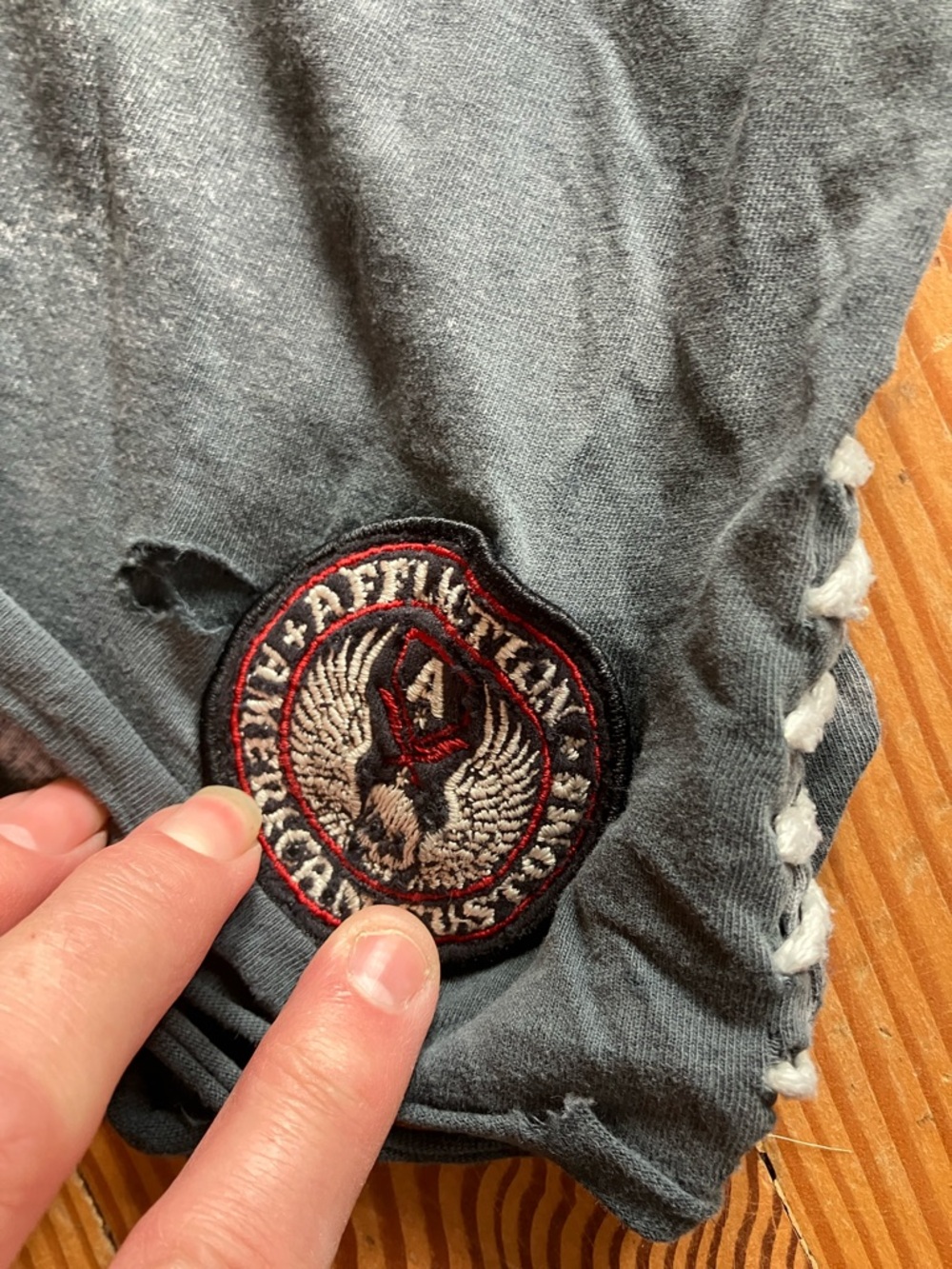 Affliction Black Distressed Graphic Tank with Red Skull Print - Picture 2 of 6